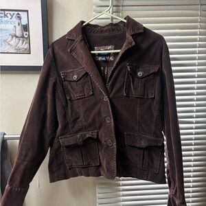 Brown Corduroy Women's Jacket